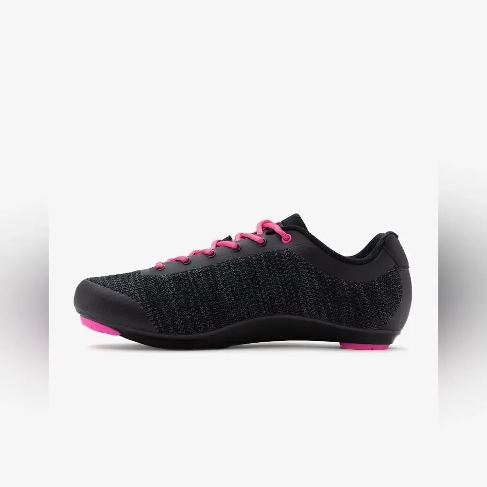 Tommaso Pista Aria‎ Knit cycling shoes Size 8 in Black /pink NWT and in box